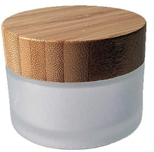 Lade das Bild in den Galerie-Viewer, Premiumglas 50mL Glastiegel - erstklassige Verarbeitung - mit Bambusdeckel - ökologisch wertvoll