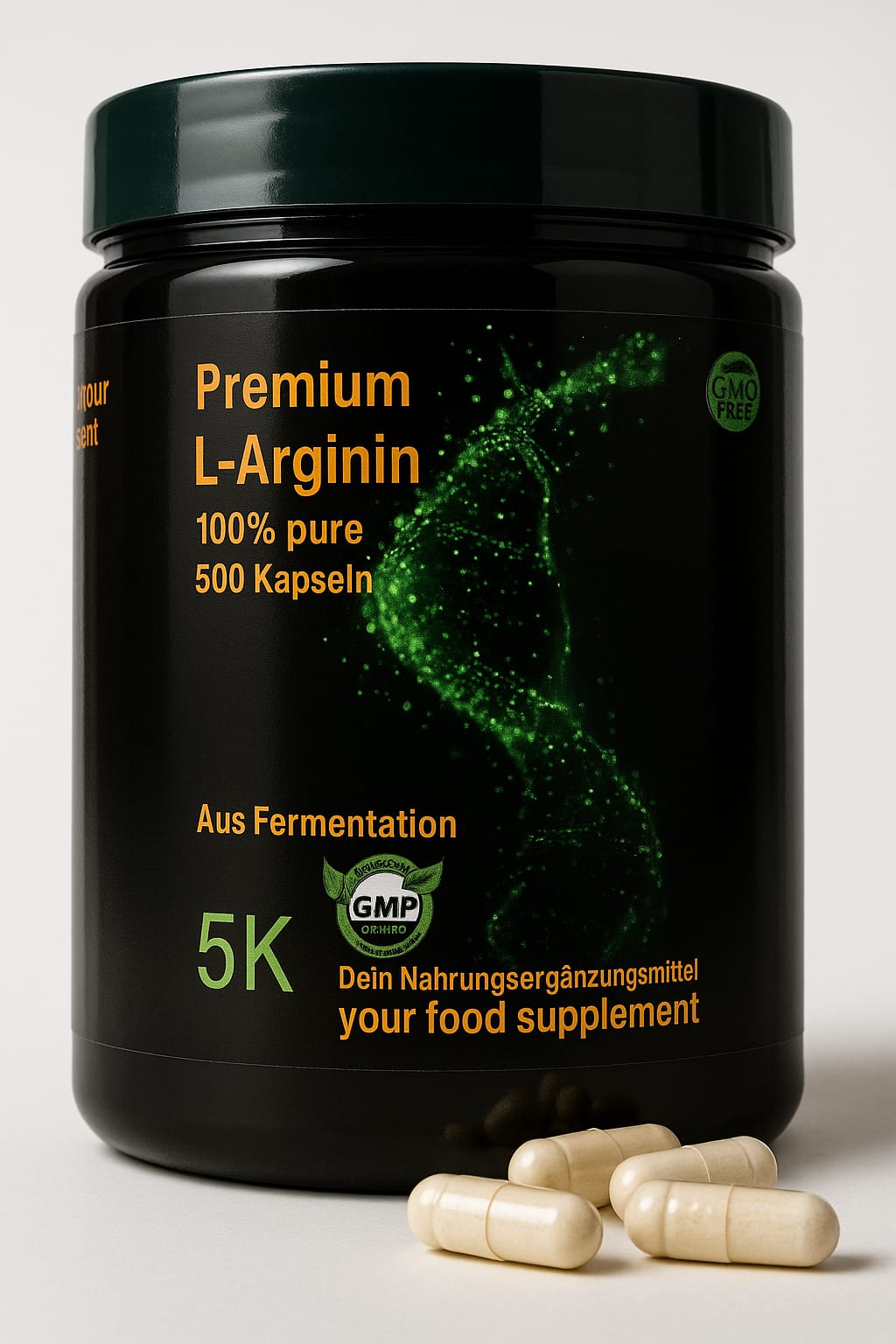 L-Arginin Base – 500 vegane Kapseln à 500 mg