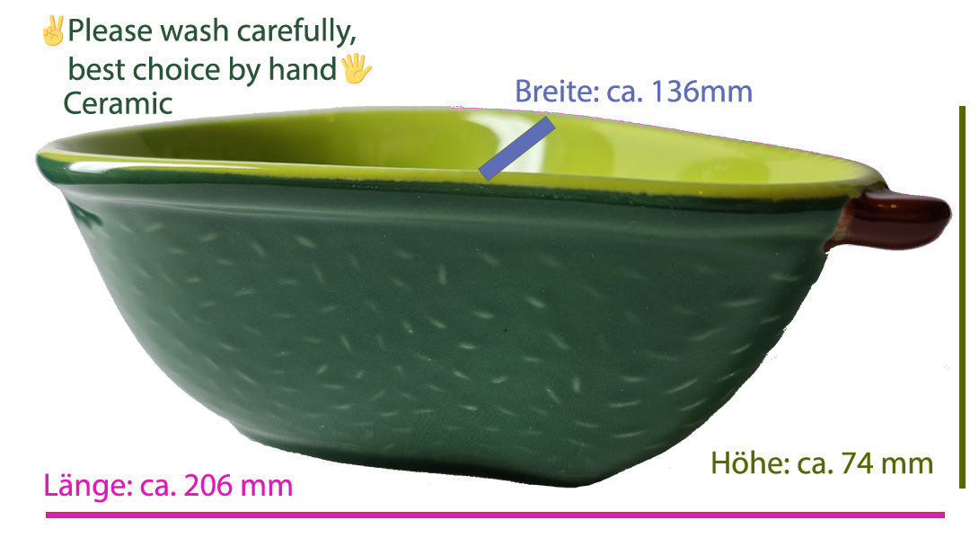Avocado Schale aus Keramik - verschiedene Grössen